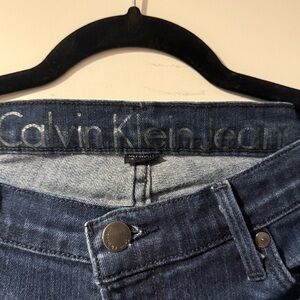 Calvin Klein Straight Leg Jeans in Dark Blue